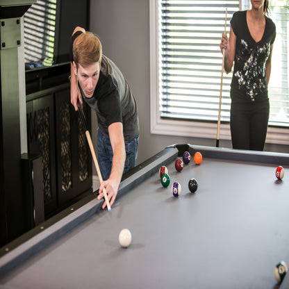 Dakota Slatron 8 Ft. Pool Table with Ball Return System