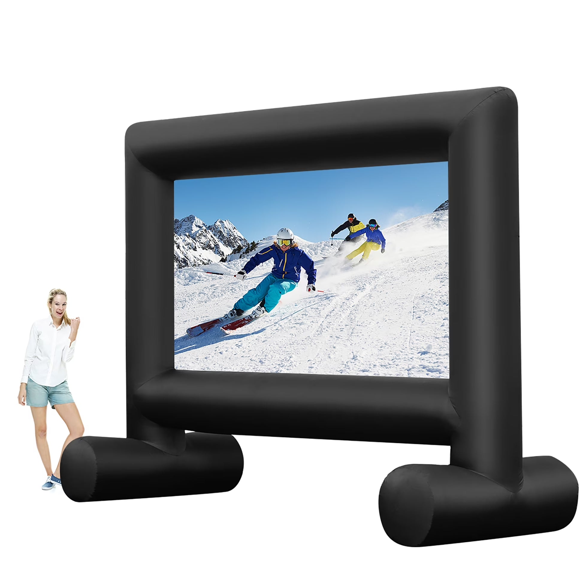16FT Inflatable Projector Screen Outdoor Home Theater W/ Blower