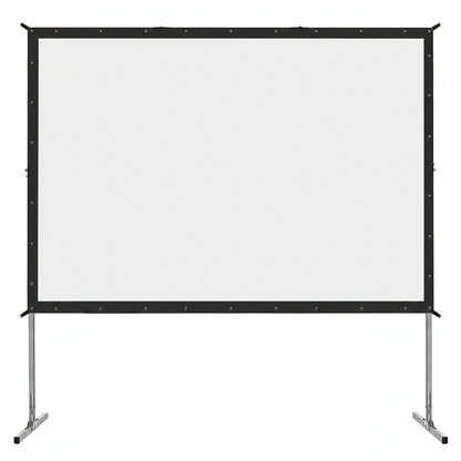 Projector Screen and Stand, 135 Inch Outdoor Movie Screen-Upgraded 3 Layers PVC 16:9 Outdoor Projector Screen,Portable Video Projection Screen with Carrying Bag for Home Theater Backyard